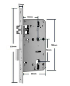 Cerradura Digital acceso principal. Modelo: H35B  (Resistente al agua y rayos UV). Manilla reversible. — imagen 6