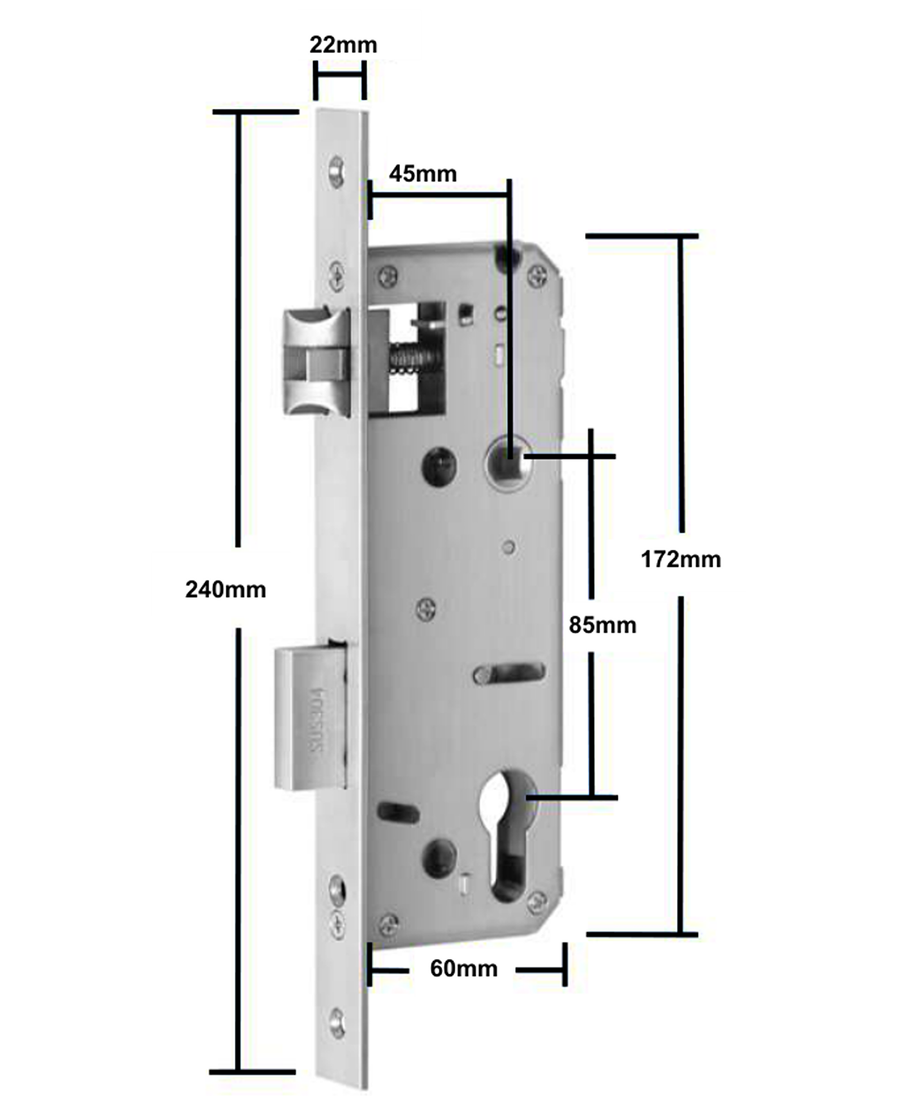 Cerradura Digital acceso principal. Modelo: S31B  (Resistente al agua). Manilla reversible. — imagen 3