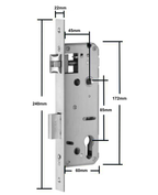 Cerradura Digital acceso principal. Modelo: S31B  (Resistente al agua). Manilla reversible + Gateway — imagen 3