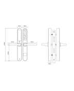 Cerradura Digital acceso principal. Modelo: S31B  (Resistente al agua). Manilla reversible + Gateway — imagen 2