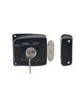 Cerradura de sobreponer mecánica, para puertas correderas metálicas o de madera. SKU: SD190