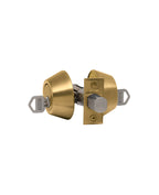 Cerrojo de seguridad, cilindro exterior e interior. (Bronce pulido). SKU: SDCE0-PB