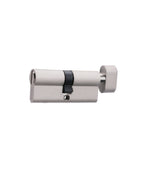 Cilindro baño 70 mm seguro interior/ranura emergencia exterior centrado. (Níquel satinado)