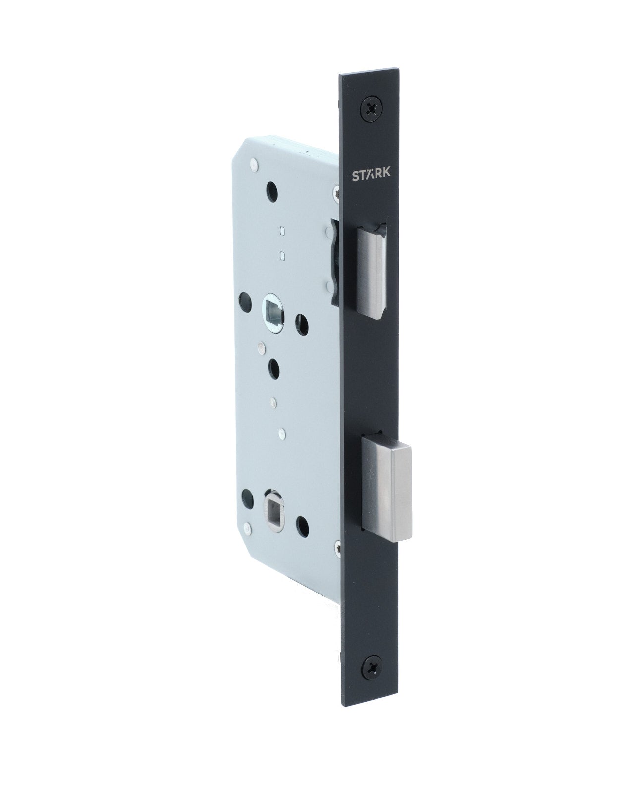 Cerradura de embutir función baño. Seguro interior / ranura emergencia exterior. (Negro mate). SKU: SDE230-BL