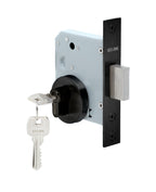 Cerradura de embutir de seguridad, cilindro ambos lados. Doble vuelta de llave. (Negro mate). SKU: SDE270-BL.CL70