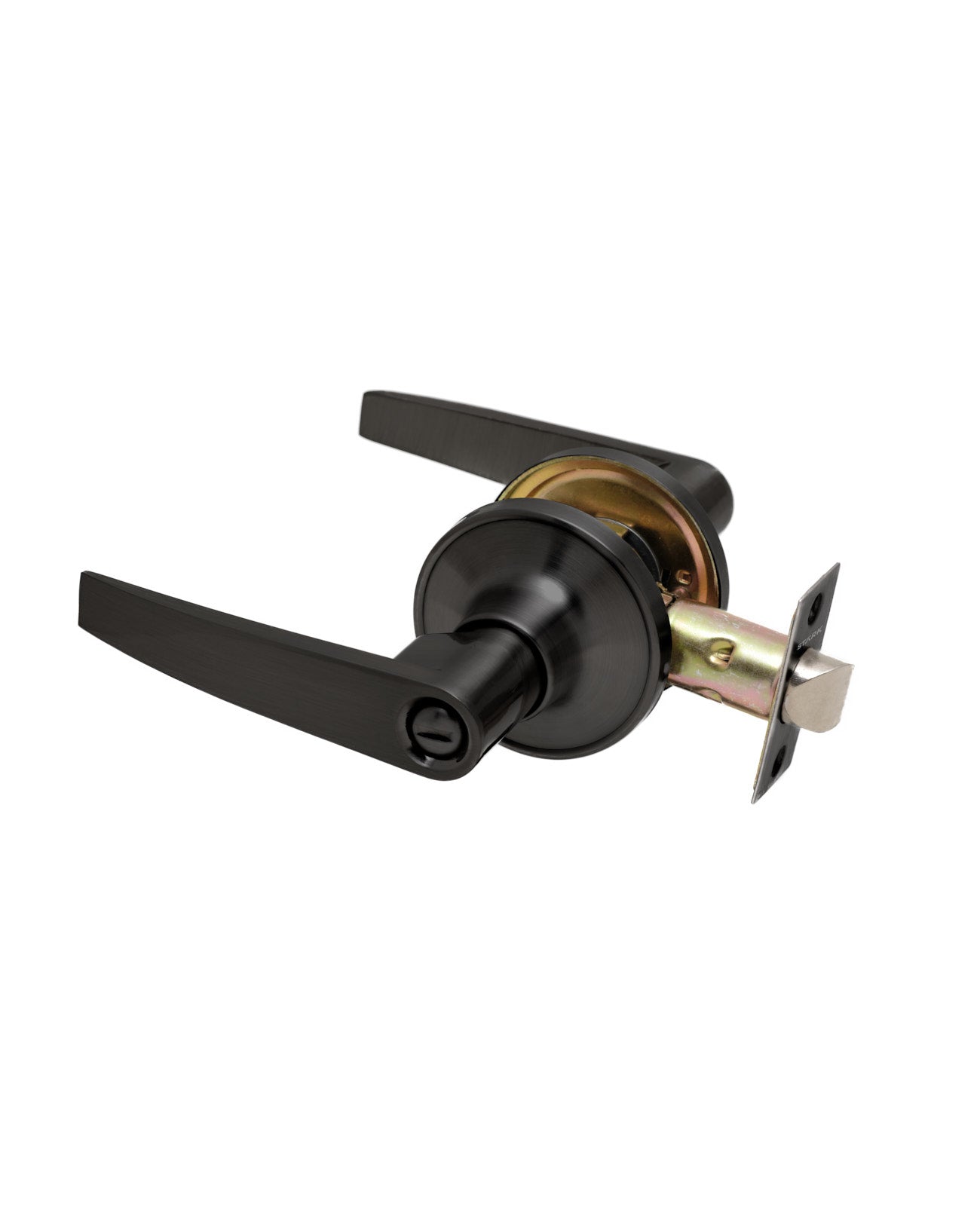 Cerradura tubular con manilla, Baño - Dormitorio. (Negro mate). SKU: SDM30-BL — imagen 2