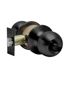 Cerradura de pomo cilíndrica, Oficina -Dormitorio. (Negro mate). SKU: SDP10-BL — imagen 2