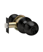 Cerradura de pomo cilíndrica, Baño - Dormitorio. (Negro mate). SKU: SDP30-BL — imagen 2