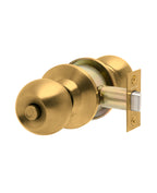 Cerradura de pomo cilíndrica, Baño - Dormitorio. (Bronce pulido). SKU: SDP30-PB