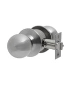 Cerradura de pomo cilíndrica, simple paso. (Acero inoxidable 304). SKU: SDP40-AI
