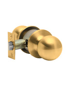Cerradura de pomo cilíndrica, Acceso principal - Bodega. (Bronce pulido). SKU: SDP20-PB — imagen 2