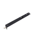 Picaporte embutido de palanca de 25x6". (Negro mate)