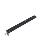 Picaporte embutido de palanca de 25x6". (Negro mate)