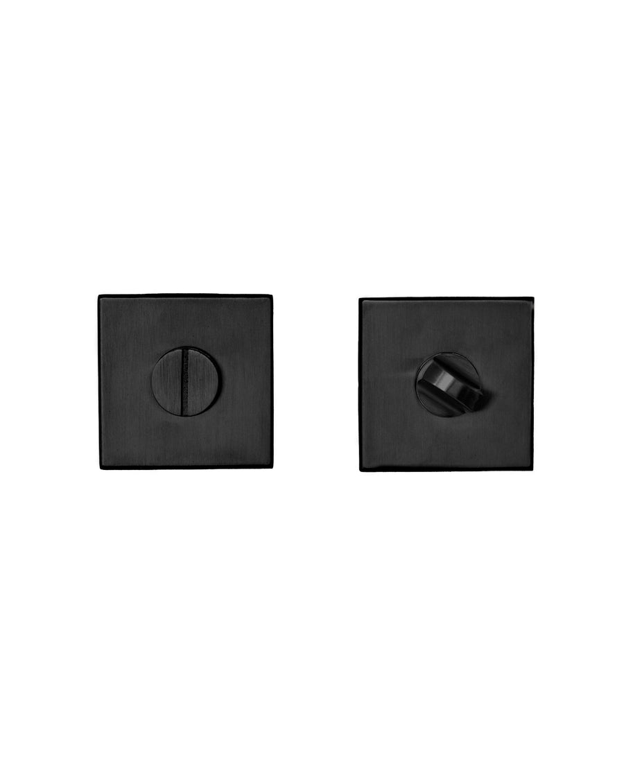 Seguro interior / ranura emergencia exterior. Sin indicador. (Negro mate)
