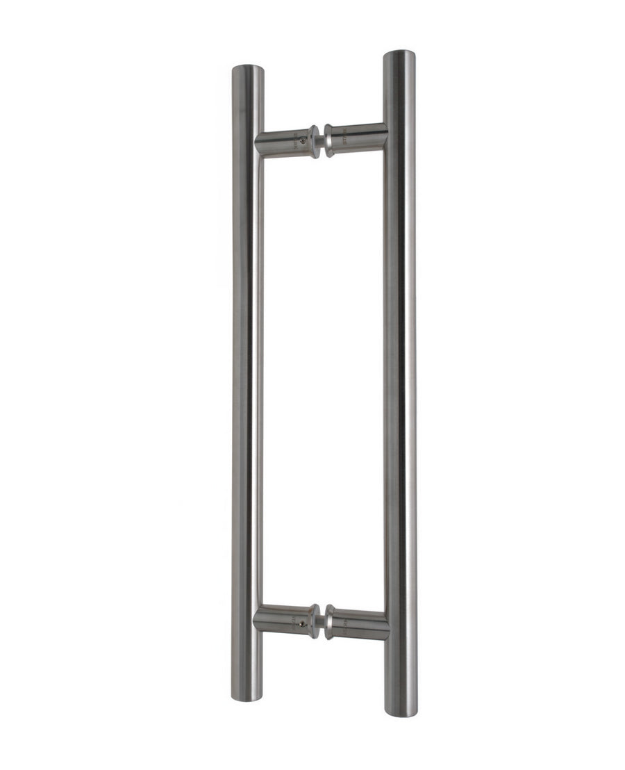 Tirador de acero inoxidable 304 por ambos lados. Largo 60 cm.
