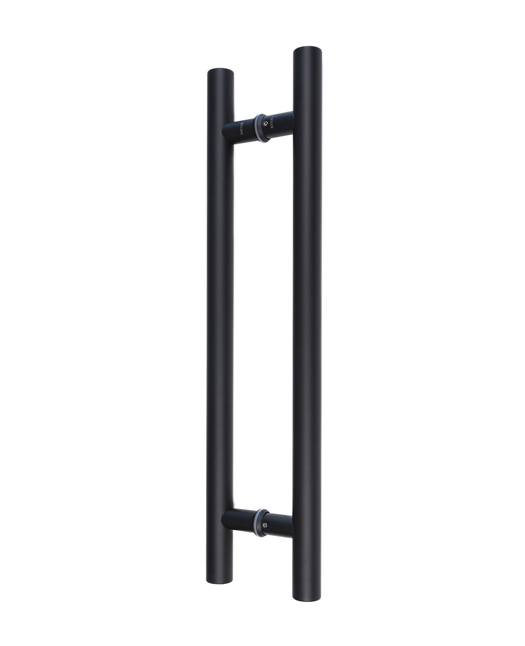 Tirador negro mate por ambos lados. Largo 60 cm.