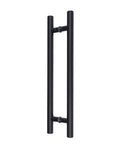 Tirador negro mate por ambos lados. Largo 60 cm.