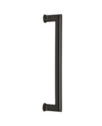 Tirador simple. Fijación invisible. Largo 30 cm. (Negro mate)