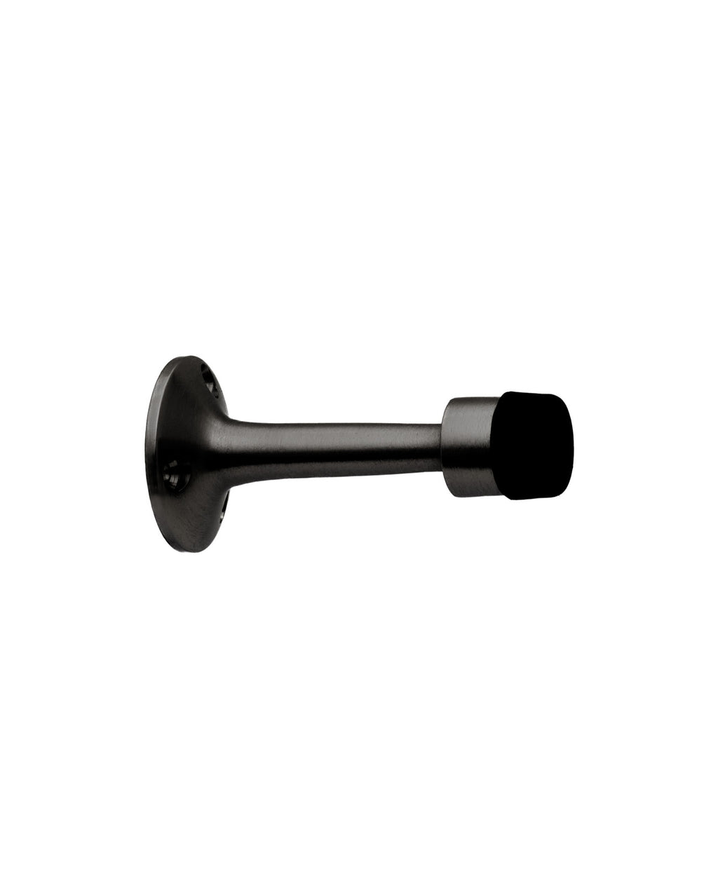 Tope de puerta recto (Negro mate). SKU: SDTOPE2-BL