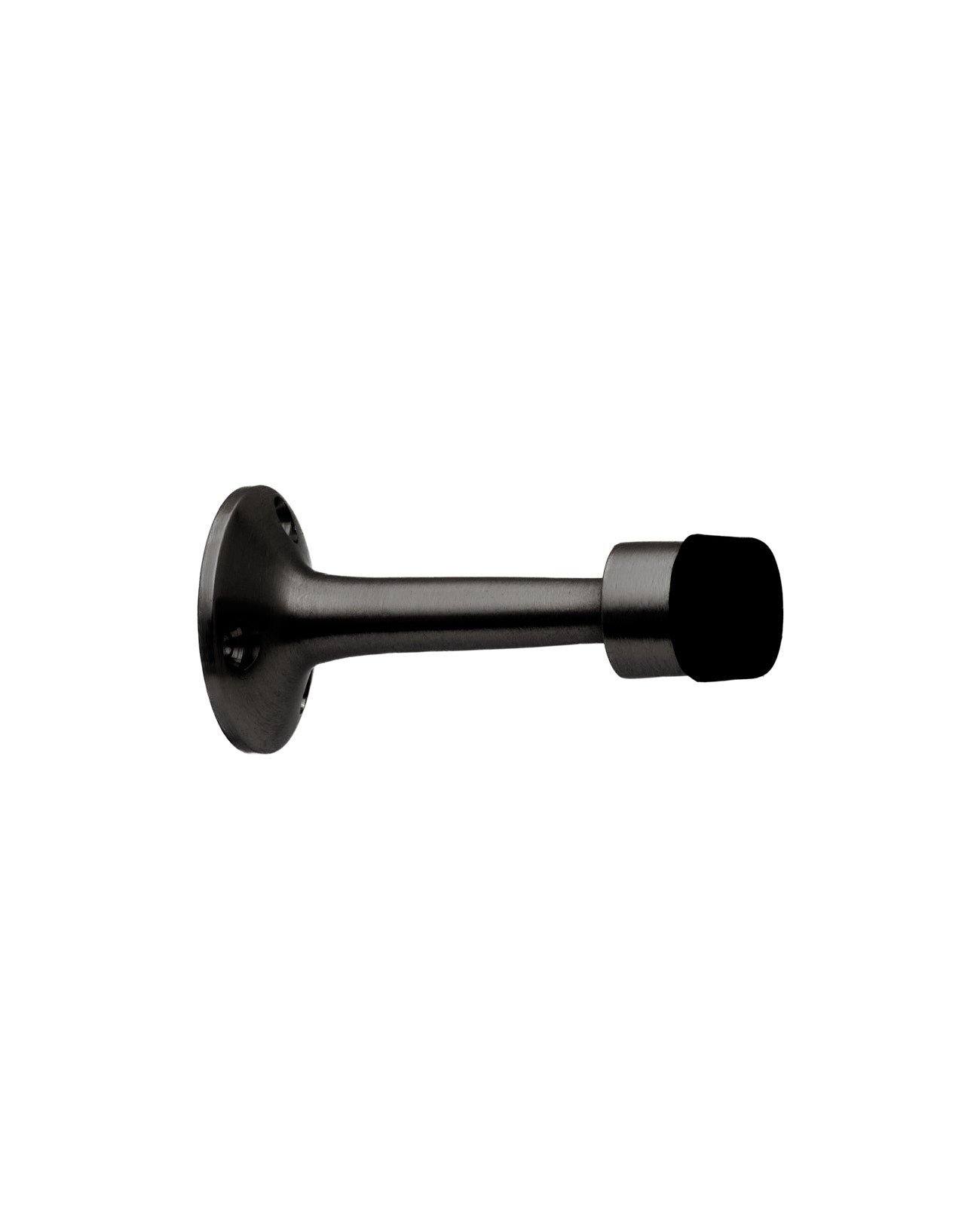 Tope de puerta recto (Negro mate). SKU: SDTOPE2-BL