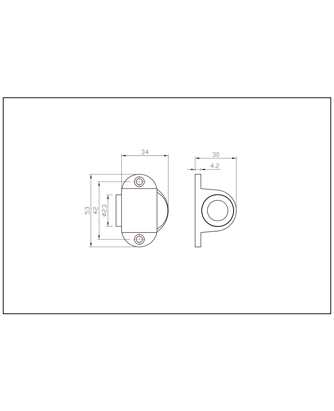 Tope de puerta magnético (Níquel satinado). SKU: SDTOPE3-NS — imagen 2