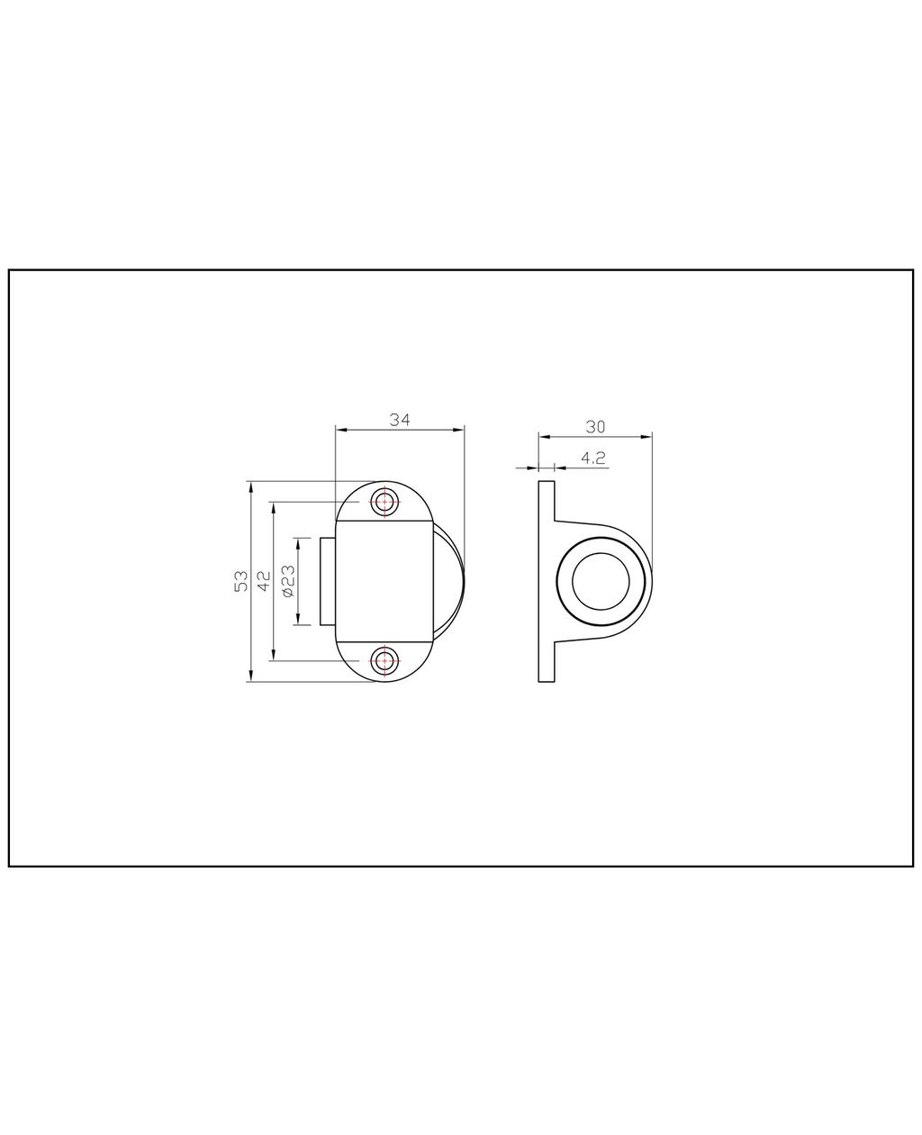 Tope de puerta magnético (Negro mate). SKU: SDTOPE3-BL — imagen 2