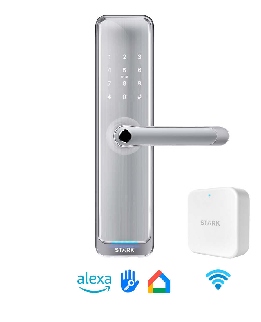 Cerradura Digital acceso principal. Modelo: H35B (Resistente al agua y rayos UV). Manilla reversible + Gateway