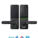 Cerradura Digital acceso principal. Modelo H92B  (WIFI incluido). Manilla reversible. *Recomendado para puertas nuevas o puertas con cerraduras de pomos instaladas*