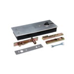 Quicio hidráulico a piso para puertas de hasta 1,20 mt de ancho y 130 kgs.