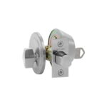 Cerrojo de seguridad, cilindro exterior y seguro interior. (Acero inoxidable). SKU: SDCE4-AI