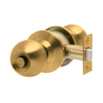 Cerradura de pomo cilíndrica, Baño - Dormitorio. (Bronce pulido). SKU: SDP30-PB