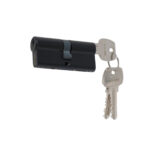 Cilindro 70 mm llave/llave centrado. (Negro mate)