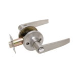 Cerradura tubular con manilla, Baño - Dormitorio. (Níquel satinado). SKU: SDM30-NS