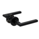 Par de manillas acabado negro mate. Modelo: MAITE.