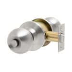 Cerradura de pomo cilíndrica, Baño - Dormitorio. (Acero inoxidable 304). SKU: SDP30-AI