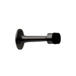 Tope de puerta recto (Negro mate). SKU: SDTOPE2-BL