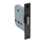 Cerradura de embutir función simple paso. (Negro mate). SKU: SDE240-BL