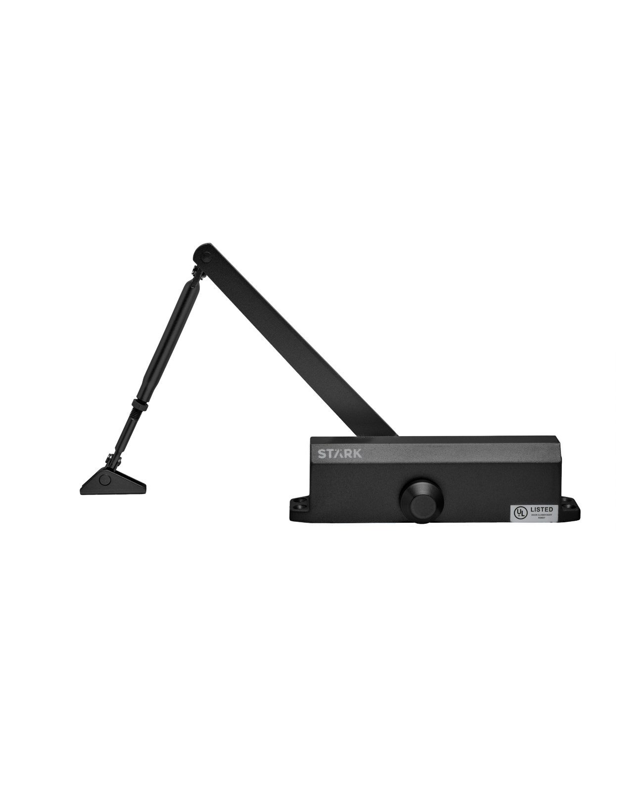 Brazo hidráulico alto tráfico; para puertas de 15 - 85 kgs. Negro