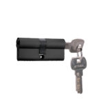 Cilindro Multipunto 70 mm llave/llave centrado. (Negro mate)