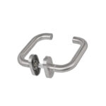 Par de manillas para perfil metálico en acero inoxidable 304. Modelo: TINA.