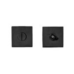 Seguro interior / ranura emergencia exterior. Sin indicador. (Negro mate)